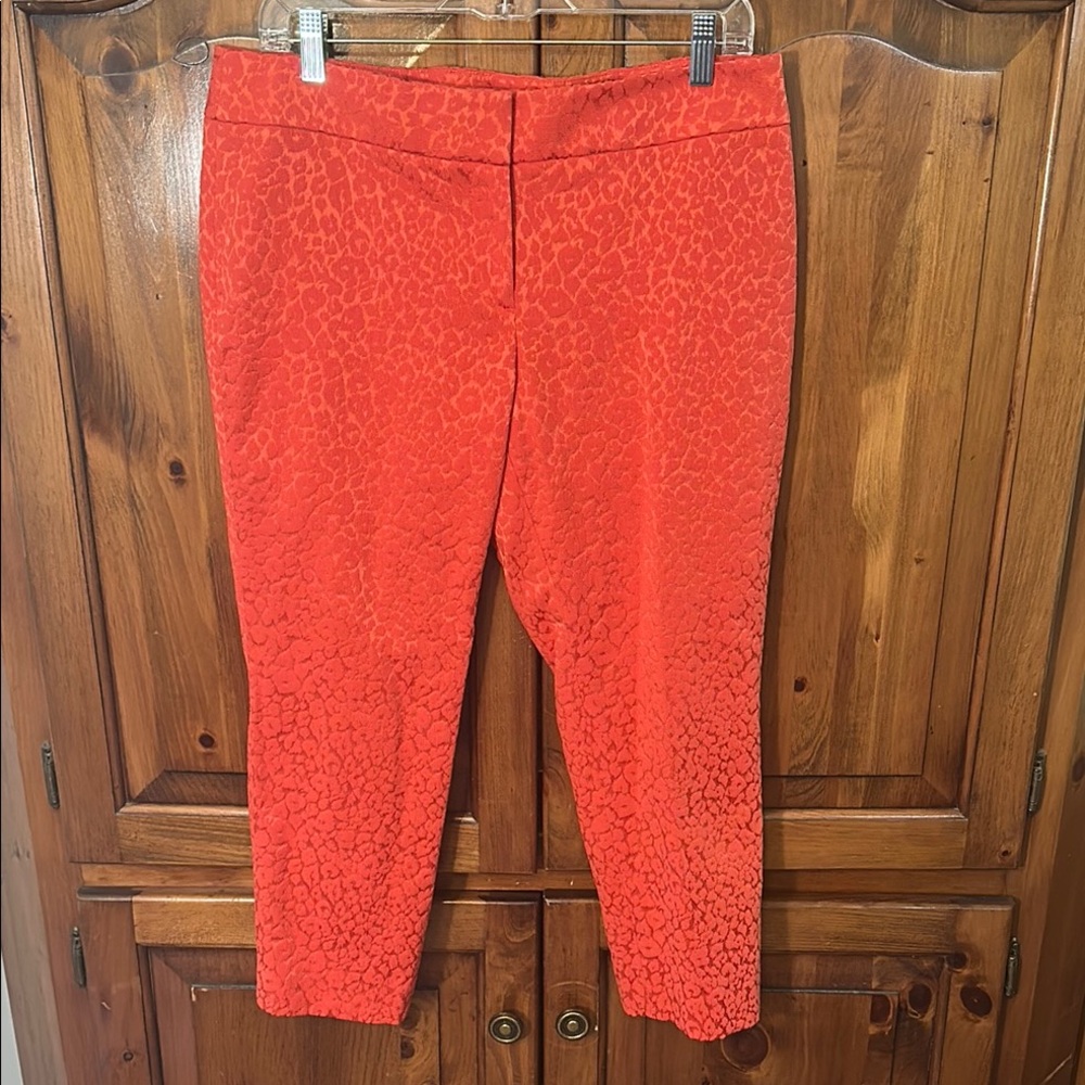 Ann Taylor petite Vibrant Orange Cropped Pants